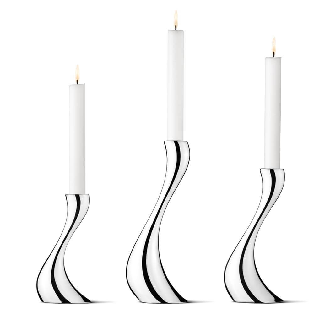 Georg Jensen Cobra Candle Holders - Set of 3